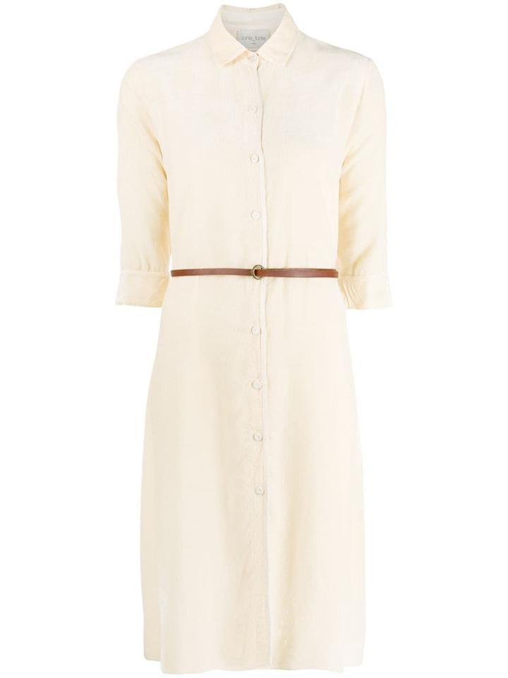 Forte Forte Velvet Shirt Dress - Neutrals