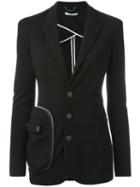 Givenchy - Pocket Detail Blazer - Women - Polyamide/spandex/elastane/viscose - 40, Black, Polyamide/spandex/elastane/viscose