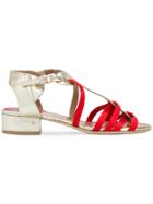 Laurence Dacade T-bar Block Heel Sandals - Metallic