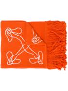 Off-white Abstract Arrow Scarf - Orange