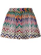 Missoni Zig-zag Shorts, Women's, Size: 42, Polyester/cupro/viscose