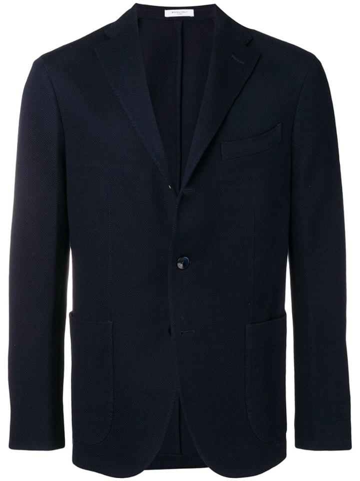 Boglioli Straight Fit Suit Jacket - Blue