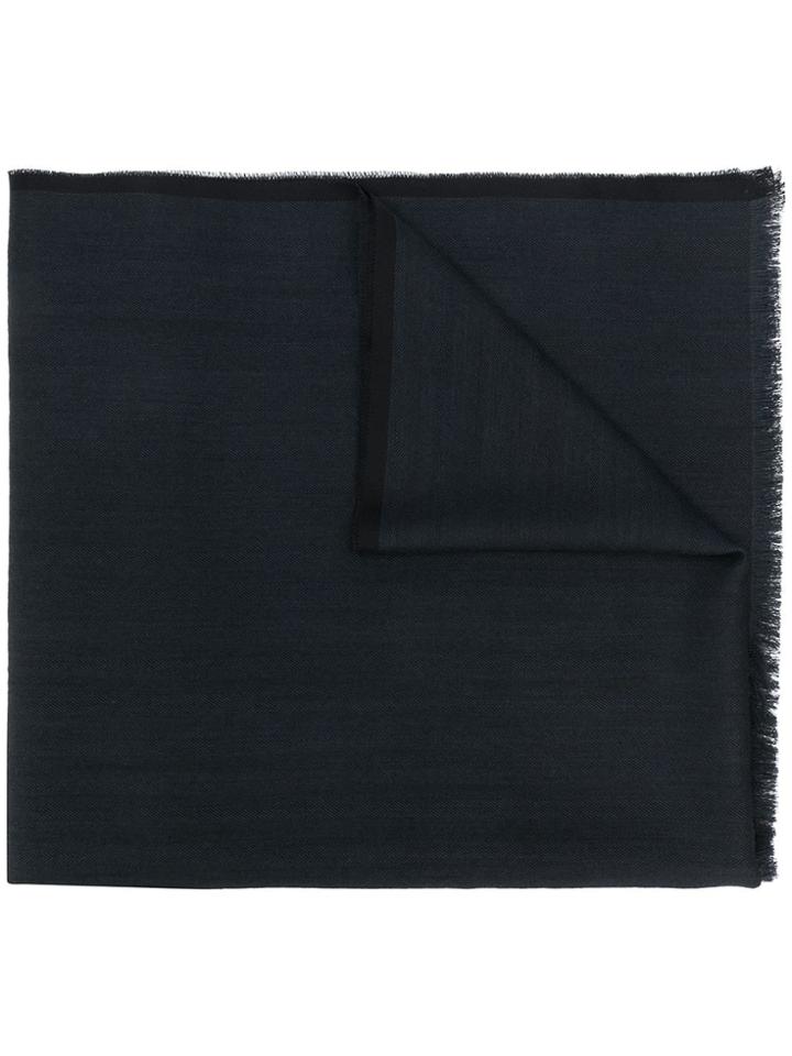 Tom Ford Frayed Hem Scarf - Blue