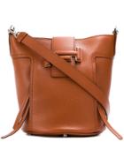 Tod's Double T Bucket Bag - Brown
