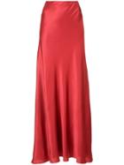Alberta Ferretti Long A-line Skirt - Red