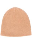 N.peal Double Layer Cashmere Beanie - Brown