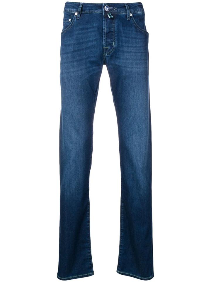 Jacob Cohen Slim Stonewashed Jeans - Blue