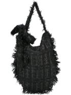 Simone Rocha Tweed Hobo Bag, Women's, Black