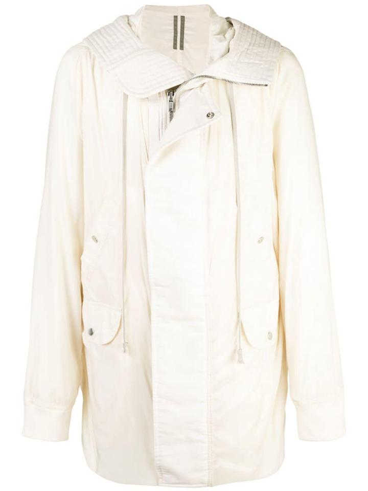 Rick Owens Drkshdw Zipped Hooded Parka Coat - Neutrals