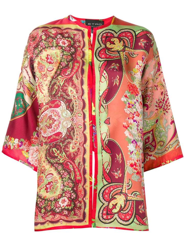 Etro Flared Sleeve Jacket - Orange