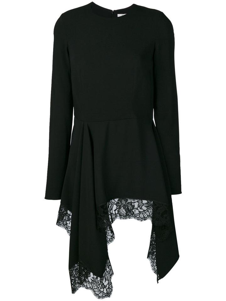 Givenchy - Lace Trim Top - Women - Silk/cotton/polyamide/viscose - 38, Black, Silk/cotton/polyamide/viscose
