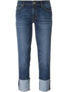 Hudson Cuffed Jeans, Women's, Size: 25, Blue, Cotton/spandex/elastane