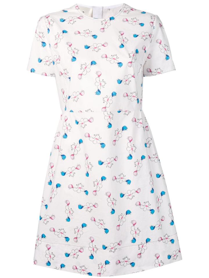 Marni Floral T-shirt Dress - White