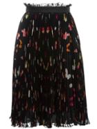 Alexander Mcqueen Obsession Print Skirt, Women's, Size: 40, Black, Silk