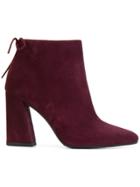 Stuart Weitzman Grandiose Pointed Toe Boots - Red