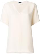 Joseph V-neck Top - Nude & Neutrals