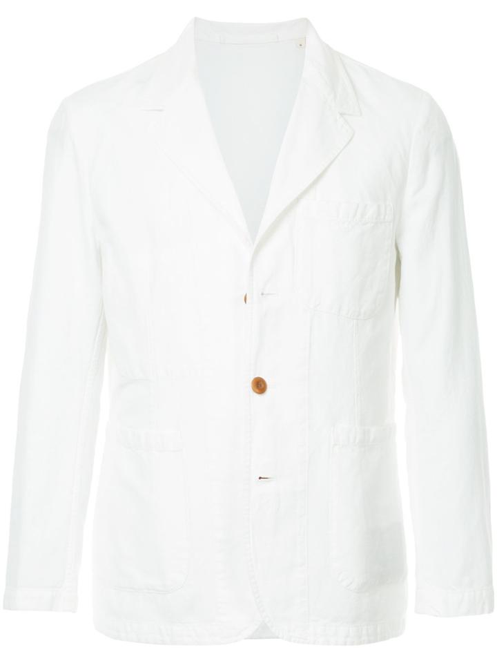 Kent & Curwen Single Breasted Jacket - White