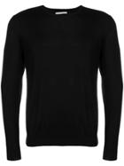Laneus Fine Knit Fitted Sweater - Black