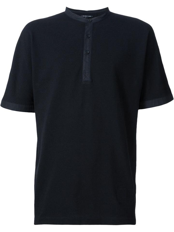Helmut Lang Mandarin Collar Top - Black