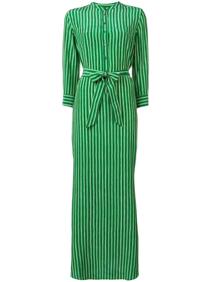 Aspesi Striped Maxi Dress - Green
