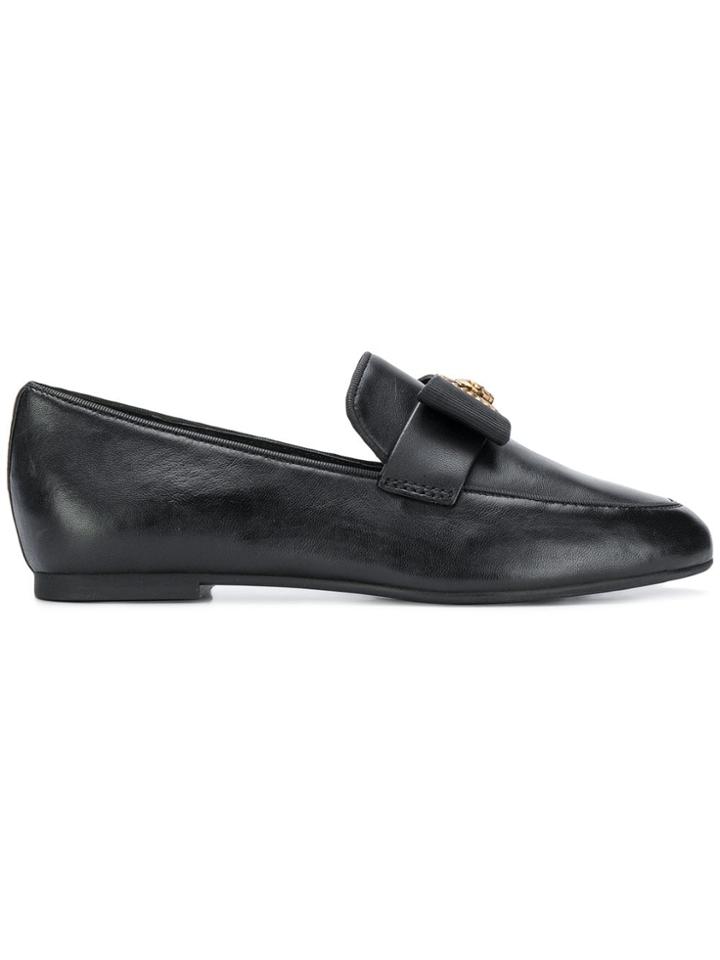 Michael Michael Kors Lion Plaque Loafers - Black