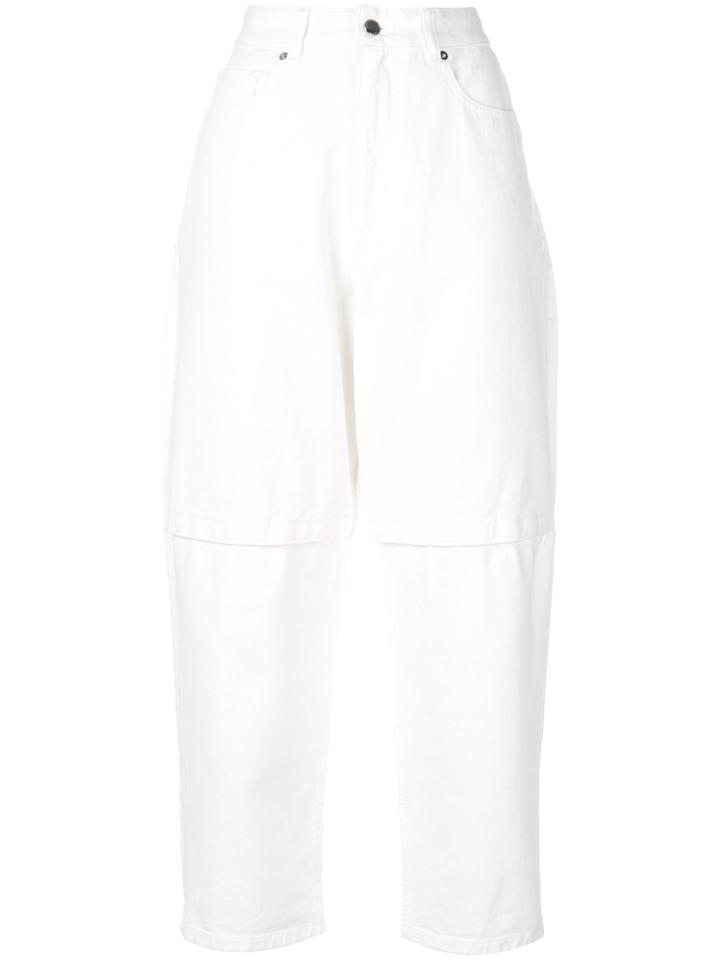 Christopher Kane Boyfriend Velcro Jeans - White
