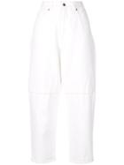 Christopher Kane Boyfriend Velcro Jeans - White