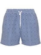 Frescobol Carioca Angra Print Swim Shorts - Blue
