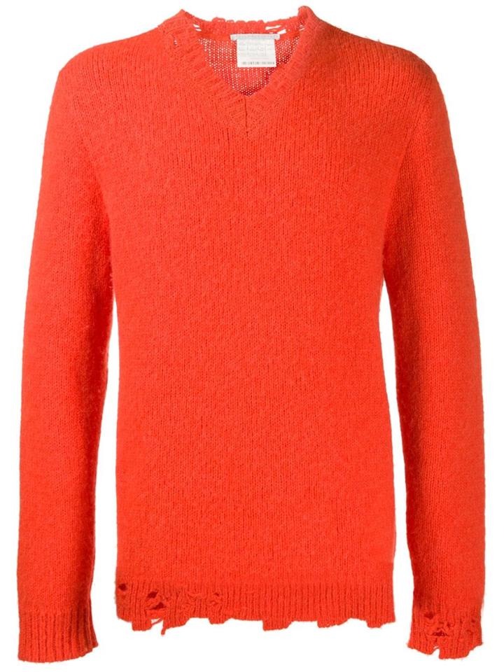 Stella Mccartney Distressed Detail Sweater - Orange