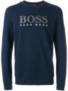 Boss Hugo Boss Logo Print Sweatshirt - Blue