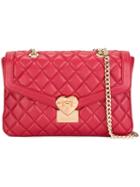 Love Moschino Quilted Shoulder Bag, Women's, Red