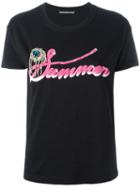 Marco Bologna Jewel Embellished T-shirt, Women's, Size: 40, Black, Cotton