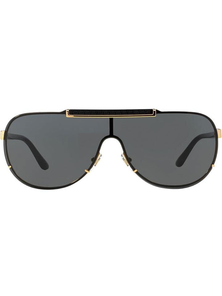 Versace Eyewear Cornici Aviator Sunglasses - Black