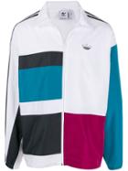 Adidas Colour Block Sports Jacket - White