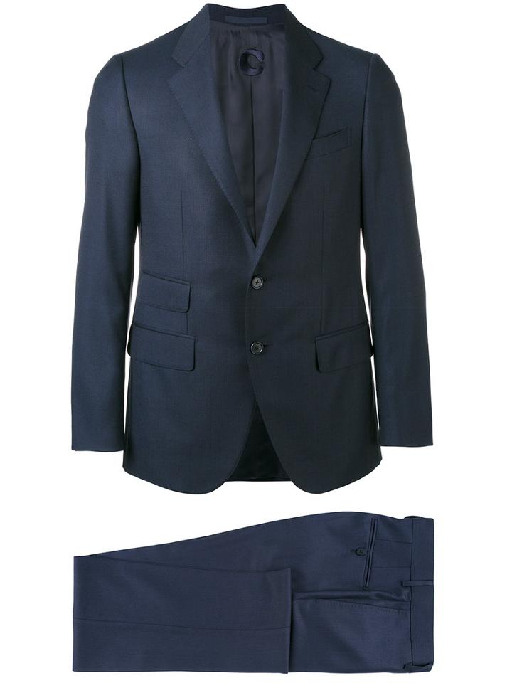 Caruso - Two Piece Suit - Men - Cupro/wool/bemberg - 52, Blue, Cupro/wool/bemberg