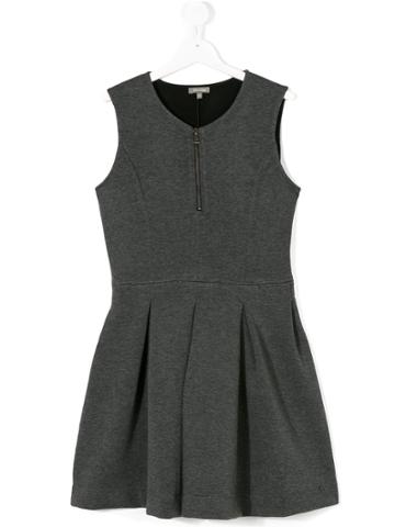 Miss Grant Kids Teen Zipped Detail Dress - Grey