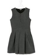 Miss Grant Kids Teen Zipped Detail Dress - Grey