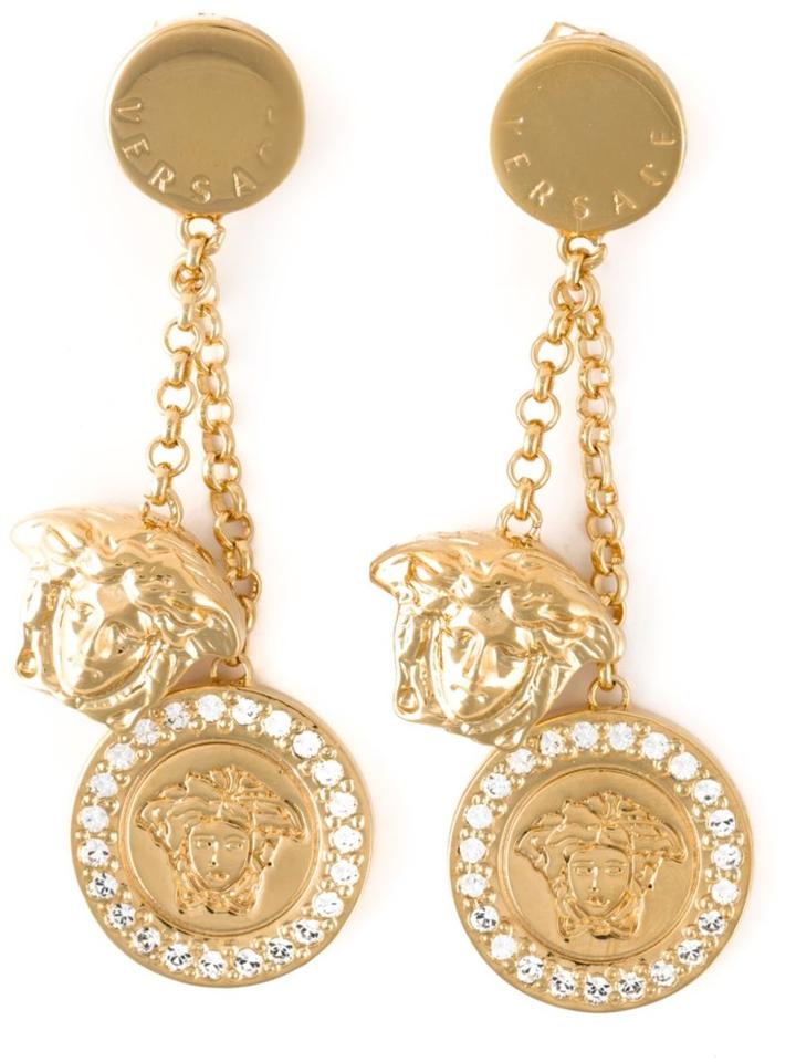 Versace Medusa Coin Earrings