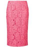 Brognano Embroidered Lace Skirt - Pink