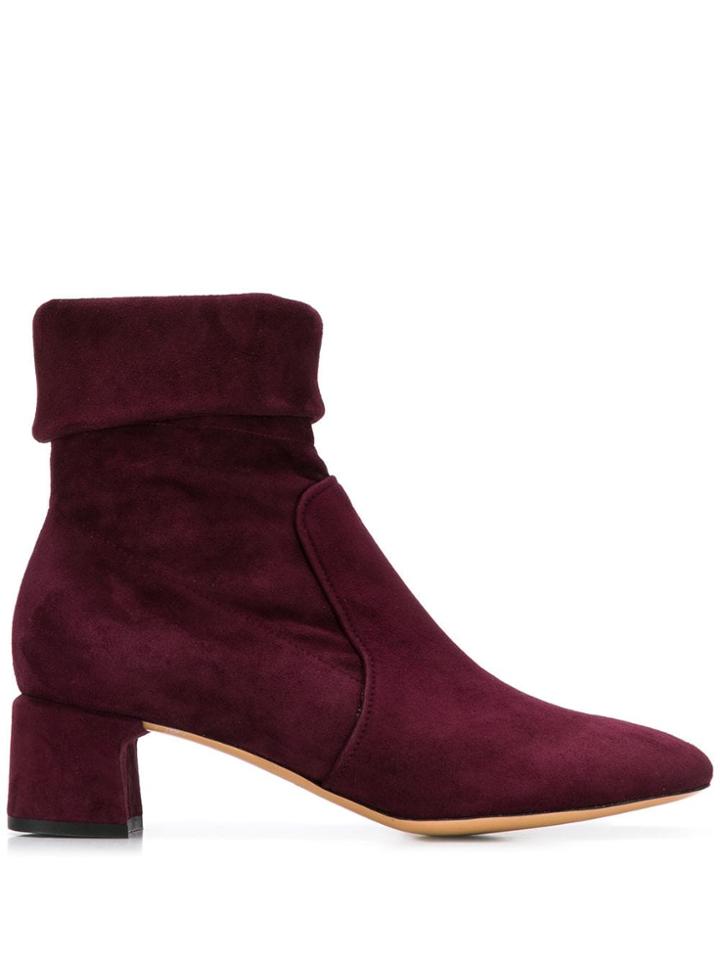 Parallèle Suede Ankle Boots - Purple