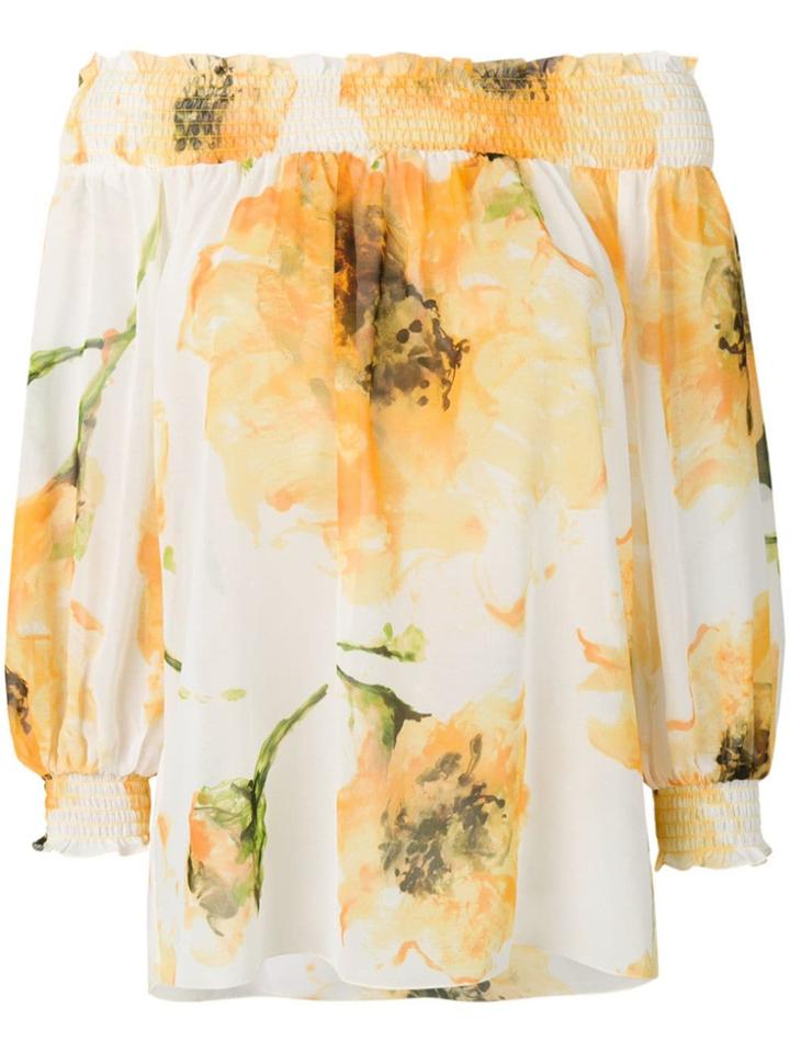 Blugirl Flower Print Top - White