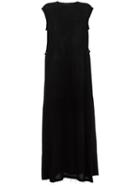 Damir Doma 'depp' Long Dress, Women's, Size: Small, Black, Viscose/virgin Wool