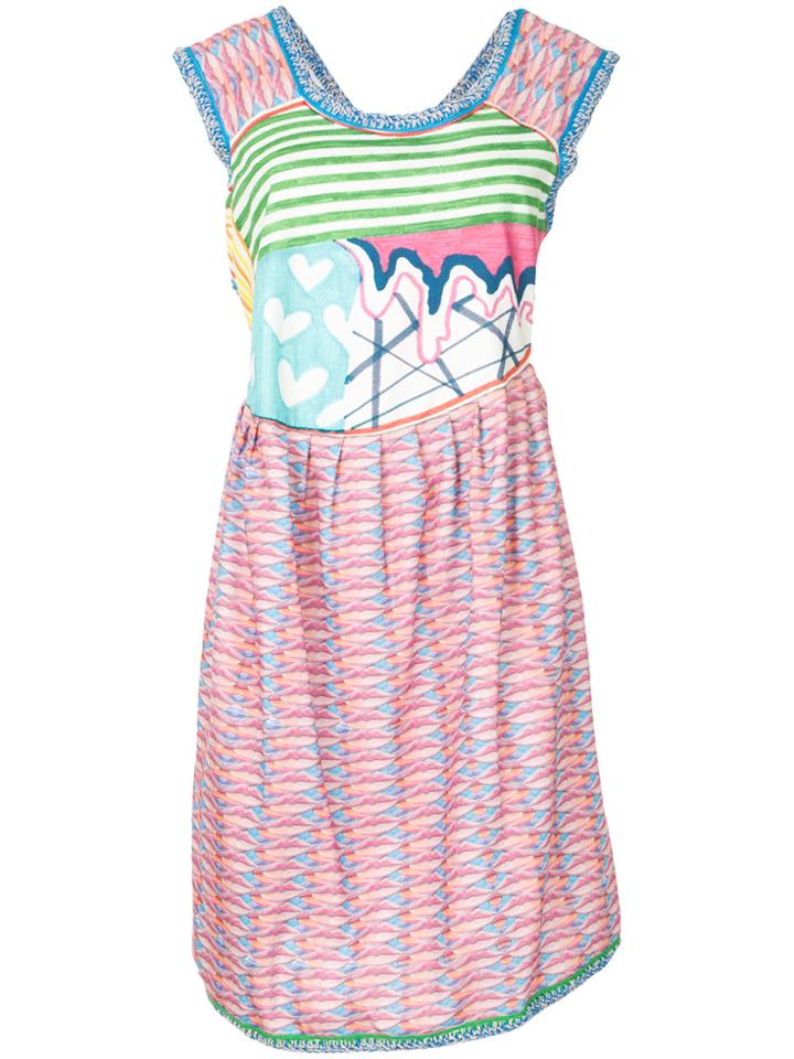 Tata Christiane Lips Dress - Pink & Purple