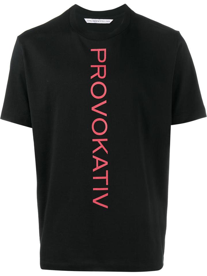 John Lawrence Sullivan Provokativ Logo T-shirt, Men's, Size: Xl, Black, Cotton