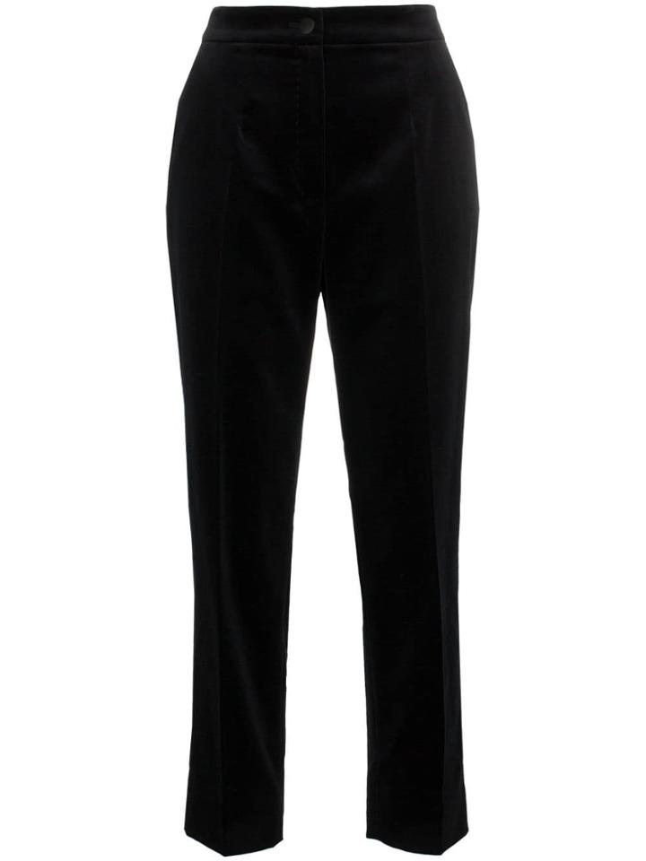 Dolce & Gabbana Slim Leg Velvet Suit Trousers - Black