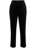 Dolce & Gabbana Slim Leg Velvet Suit Trousers - Black