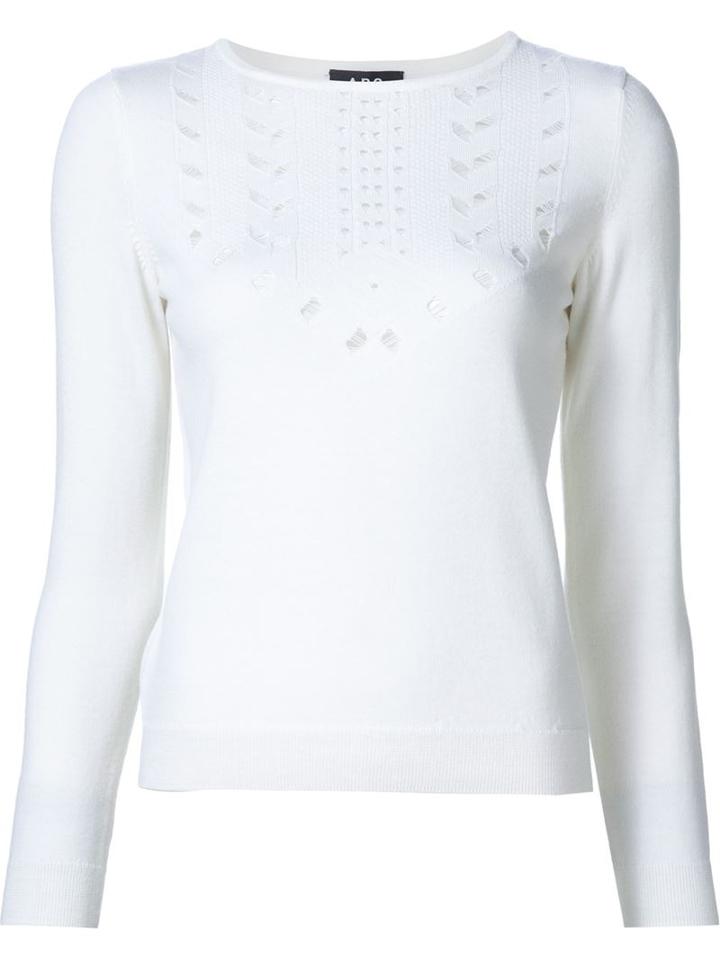 A.p.c. Cut-out Detail Knit Top