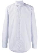 Salvatore Piccolo Striped Long-sleeve Shirt - White