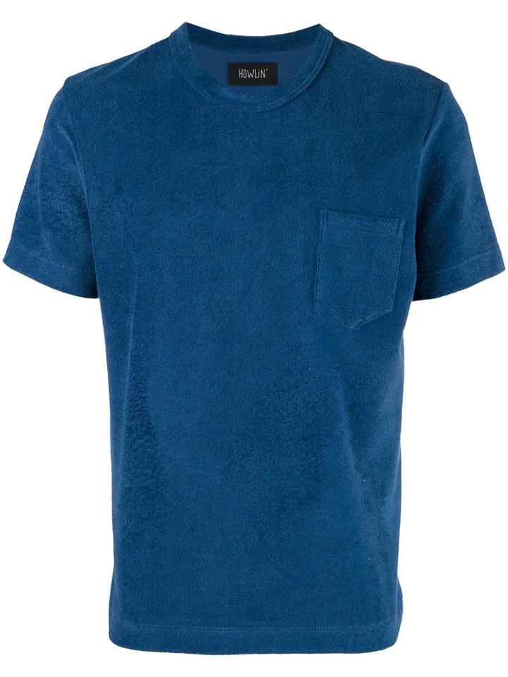 Howlin' - Textured T-shirt - Men - Cotton/polyester - S, Blue, Cotton/polyester