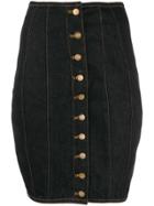 Jean Paul Gaultier Pre-owned 1992 Denim Corset Skirt - Black